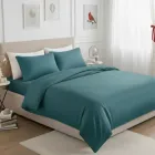 Комплект постільної білизни IDEIA Євро 200х220 см Сатин Бавовна Преміум М’ята (4820227289929)