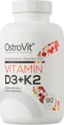 Вітаміни OstroVit Vitamin D3+K2 90 таблеток (5902232611960)