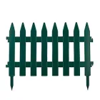 Садова огорожа пластикова 46 × 28 см, зелена, ММ Пласт MM2065-14