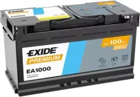 Автомобільний акумулятор Exide Premium 6СТ-100 (EA1000) 100 А·год (-/+) Euro 900 А (EA1000)