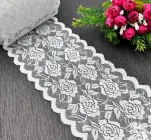 Мереживо Стрейч / 14,5см / Замовлення - кратно метру / Білий