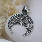Срібний слов'янський оберіг "Лунниця" 925° проби із чорнінням (40115)