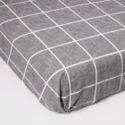 Простирадло на гумці Бязь Fern leaves Сірий 160*200 висота 25 см