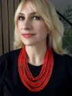 Намисто JN Handicraft з пресованих коралів етнічне (№6-1)