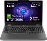 Ноутбук Lenovo LOQ 15IRX9 (83DV01EVRA) Luna Grey / 15.6" IPS Full HD 144 Гц / Intel Core i5-13450HX / RAM 16 ГБ / SSD 512 ГБ / GeForce RTX 3050, 6 ГБ (TDP 95 Вт)