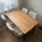 Стіл Лофт з металевими ніжками 1200х680х730мм Дуб Крафт Золотий з регулюванням