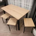 Стіл Лофт з металевими ніжками 1200х680х730мм Дуб сонома з регулюванням