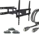 Кріплення для ТВ і моніторів ACCLAB AL-FR40/ART 26-65" + Кабель HDMI 1.8 м (кронштейн + HDMI + Органайзер)