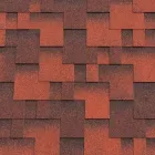 Бітумна черепиця Акваізол Акцент Престиж Стиглий гранат (червоний + чорний + чорна тінь) Колекція 2023-2024