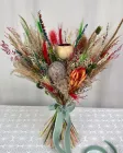 Натуральний букет із сухоцвітів «Дотик жар-птиці» М 35*40