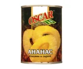 Ананас консервований кільцями в сиропі TM TM Oscar ж/б 580 g