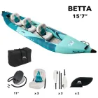 Каяк надувний тримісний Aqua Marina до 230 кг, 475 см BE-475