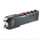 Компактний електронний пристрій 2в1 з яскравим LED-фонарем та звуковою функцією, портативний аксесуар для особистого користування.