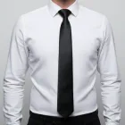 Краватка чоловіча Глянець 8 см Чорниий