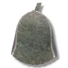 Шапка для бані або сауни із щільного матеріалу, щільна захисна шапка для парилки Сіра