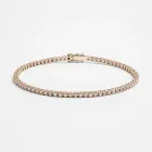 Браслет Теніс у червоному золоті, з діамантами 546971421