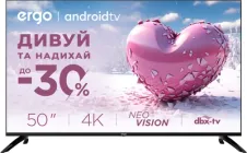 Телевізор Ergo 50" 50GUS6500