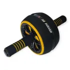 Ролик для преса KKL одноколесний з килимком Black/Yellow 31416116