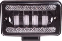 Фара робочого світла Pulso + DRL LP-7716 HI+LOW (150x90x70) 9-36 В / 40 Вт / 6000K