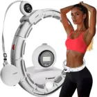 Масажний хулахуп для схуднення та корекції талії живота обруч з обтяженням Trizand 25254 з регулюванням обхвату та лічильником активності