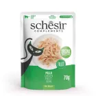 Вологий корм для котів з куркою у желе Schesir Chicken Fillets, 70 гр