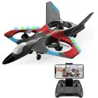 Радіокерований літак 4DRC V27 Red з камерою 1080P Wi-Fi FPV, утримання висоти, Headless режим, 360 ° трюки, політ по колу, до 100 м, до 15 хвилин польоту