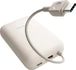 Повербанк Xiaomi для смартфонів та роутерів 10000mAh 22.5W із вбудованим кабелем USB-C дубова кора