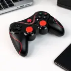 Джойстик бездротовий Bluetooth для телефону та комп'ютера T3, акумуляторний ігровий геймпад для Android, iOS 13+, Windows, Smart TV, Smart Box з тримачем для смартфона Чорний, DDX-003