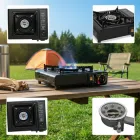 Портативна газова плита BDZ-155-A з адаптером для балонів зі скрапленим газом