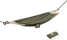 Гамак одномісний без перекидання Naturehike CNK2450WS018 бавовна Зелений (6975641883135)