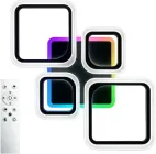 Люстра світлодіодна стельова LUMINARIA OVAL RGB 90W 5S 725/423 BLACK 220V IP20 (6951635239584)