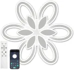 Люстра світлодіодна стельова LUMINARIA AURORA DOUBLE 120W 6F 620/80 WHITE 220V IP20 (6951427262899)