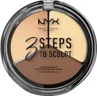 Палетка для контурування NYX Professional Makeup 3 Steps To Sculpt 02 Light 5 г (800897098339)