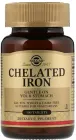 Мінерали Solgar Chelated Iron хелатний залізо 100 таблеток (033984006805)