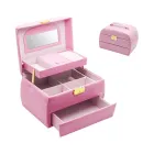 Шкатулка для прикрас Lombardi 24 х 16 х 16 см (JSB/18037/3/pink) рожевий