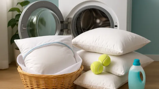Як правильно прати подушки вдома і не зіпсувати їх