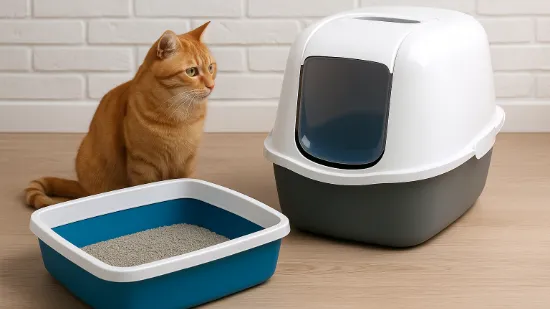 Закритий vs відкритий лоток: що краще для вашого кота