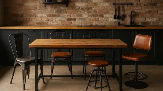 Як вибрати стільці для кухні в стилі лофт