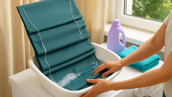 Як прати римські штори в домашніх умовах