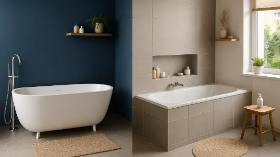 Окремостояча ванна vs вбудована: дизайн, вартість і практичність