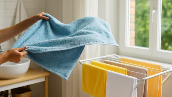 Як сушити рушники щоб не було запаху