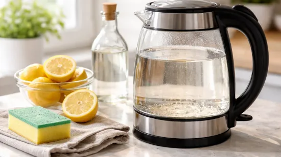 Як мити скляний електрочайник від накипу та жовтого нальоту
