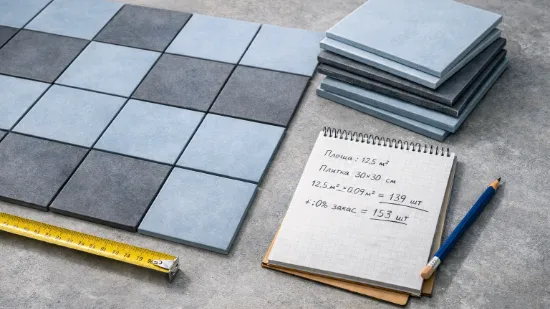 Скільки плитки купувати: розрахунок з урахуванням підрізки й запасу