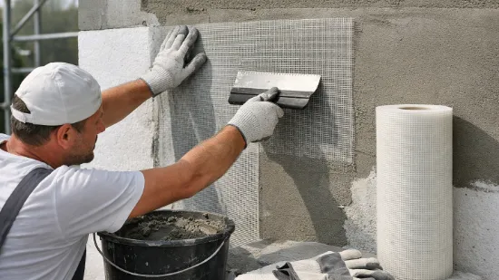 Як правильно армувати фасад склосіткою при утепленні