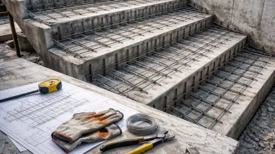 Армування бетонних сходів: що потрібно знати
