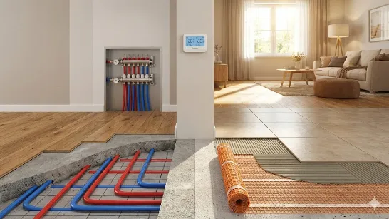 Водяна чи електрична тепла підлога: де і яку краще використовувати