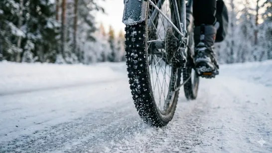 Як вибрати зимові велошини: шиповані шини та їх особливості
