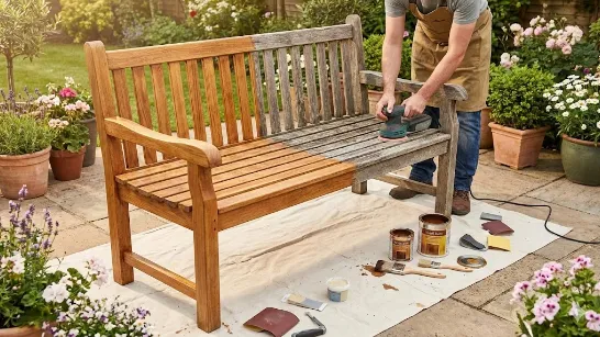 Як відновити старі дерев'яні садові меблі