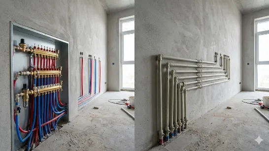 Колекторна чи трійникова розводка труб: що обрати у 2026 році