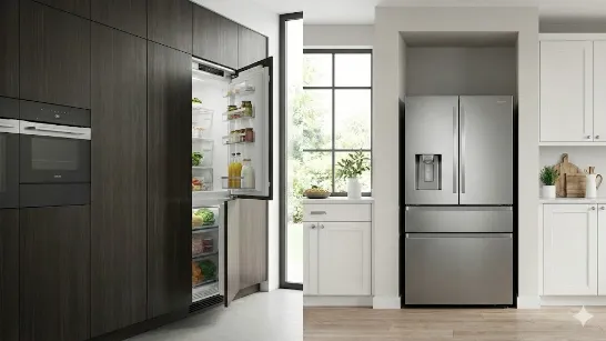 Вбудований vs окремостоячий холодильник: плюси та мінуси